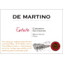 De Martino Estate Organic Cabernet Sauvignon 2013 Front Label