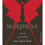 Mariposa Red Table Wine 2012 Front Label