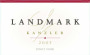 Landmark Kanzler Pinot Noir 2007 Front Label