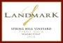 Landmark Spring Hill Vineyard Pinot Noir 2010 Front Label