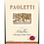 Paoletti Malbec 2011 Front Label