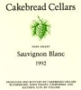 Cakebread Sauvignon Blanc 1998 Front Label