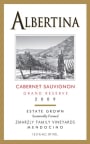 Albertina Wine Cellars Grand Reserve Cabernet Sauvignon 2009 Front Label