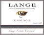 Lange Winery Dundee Hills Estate Vineyard Pinot Noir 2010 Front Label