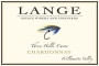 Lange Winery Three Hills Cuvee Chardonnay 2013 Front Label