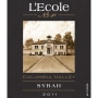 L'Ecole 41 Columbia Valley Syrah 2011 Front Label