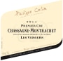 Philippe Colin Chassagne-Montrachet Les Vergers Premier Cru 2014 Front Label