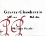 Philippe Pacalet Gevrey-Chambertin Bel-Air Premier Cru 2009 Front Label