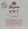 Penfolds RWT Shiraz 1997 Front Label