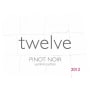 Twelve Estate Pinot Noir 2012 Front Label