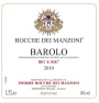 Rocche dei Manzoni Barolo Big 'd Big 2010 Front Label