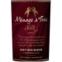 Menage a Trois Silk Soft Red Blend 2013 Front Label