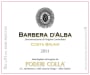 Poderi Colla Costa Bruna Barbera d'Alba 2011 Front Label