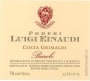 Luigi Einaudi Costa Grimaldi Barolo 2001 Front Label