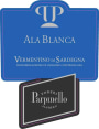 Poderi Parpinello Vermentino di Sardegna Ala Bianca 2014 Front Label