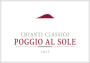 Poggio Al Sole Chianti Classico 2013 Front Label