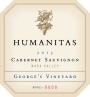 Humanitas George's Vineyard Cabernet Sauvignon 2013 Front Label