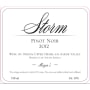 Storm Moya's Pinot Noir 2012 Front Label