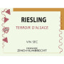 Zind-Humbrecht Terroir d'Alsace Riesling 2010 Front Label