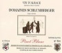 Domaines Schlumberger Pinot Blanc 1998 Front Label
