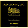 Rancho Sisquoc Merlot 2013 Front Label