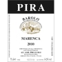 Luigi Pira Barolo Marenca 2010 Front Label