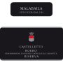 Malabaila Roero Riserva Casteletto 2008 Front Label