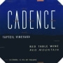 Cadence Tapteil Vineyard Red 2000 Front Label