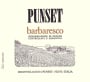 Punset Barbaresco Riserva 2006 Front Label