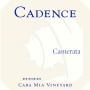 Cadence Cara Mia Vineyard Camerata 2012 Front Label