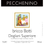 Pecchenino Bricco Botti Dogliani Superiore Dolcetto 2011 Front Label