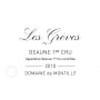 Domaine de Montille Beaune Les Greves Premier Cru 2010 Front Label