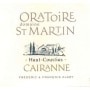 Dom. Oratoire St Martin Cairanne Rouge Haut Coustias 2011 Front Label