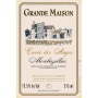 Chateau Grande Maison Monbazillac Cuvee des Anges (375ML half-bottle) 2008 Front Label