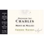 Frederic Magnien Chablis Premier Cru Mont de Milieu 2012 Front Label