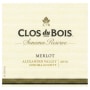 Clos du Bois Alexander Valley Reserve Merlot 2012 Front Label