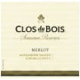 Clos du Bois Alexander Valley Reserve Merlot 2009 Front Label