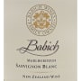 Babich Marlborough Sauvignon Blanc 2015 Front Label