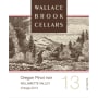 Wallace Brook Cellars Pinot Noir 2013 Front Label