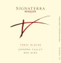 Benziger Signaterra Three Blocks 2008 Front Label