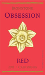 Ironstone Obsession Red 2011 Front Label
