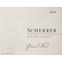 Scherrer Winery Sonoma County Pinot Noir 2011 Front Label