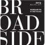 Broadside Margarita Merlot 2013 Front Label