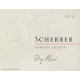 Scherrer Winery Sonoma County Dry Rose 2014 Front Label