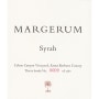 Margerum Colson Canyon Vineyard Syrah 2012 Front Label