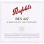Penfolds Bin 407 Cabernet Sauvignon 2013 Front Label