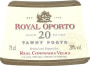 Royal 20 Year Old Tawny Port 2010 Front Label