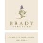 Brady Vineyard Cabernet Sauvignon 2013 Front Label