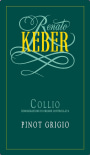 Renato Keber Collio Pinot Grigio 2012 Front Label