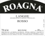Roagna Langhe Rosso 2009 Front Label